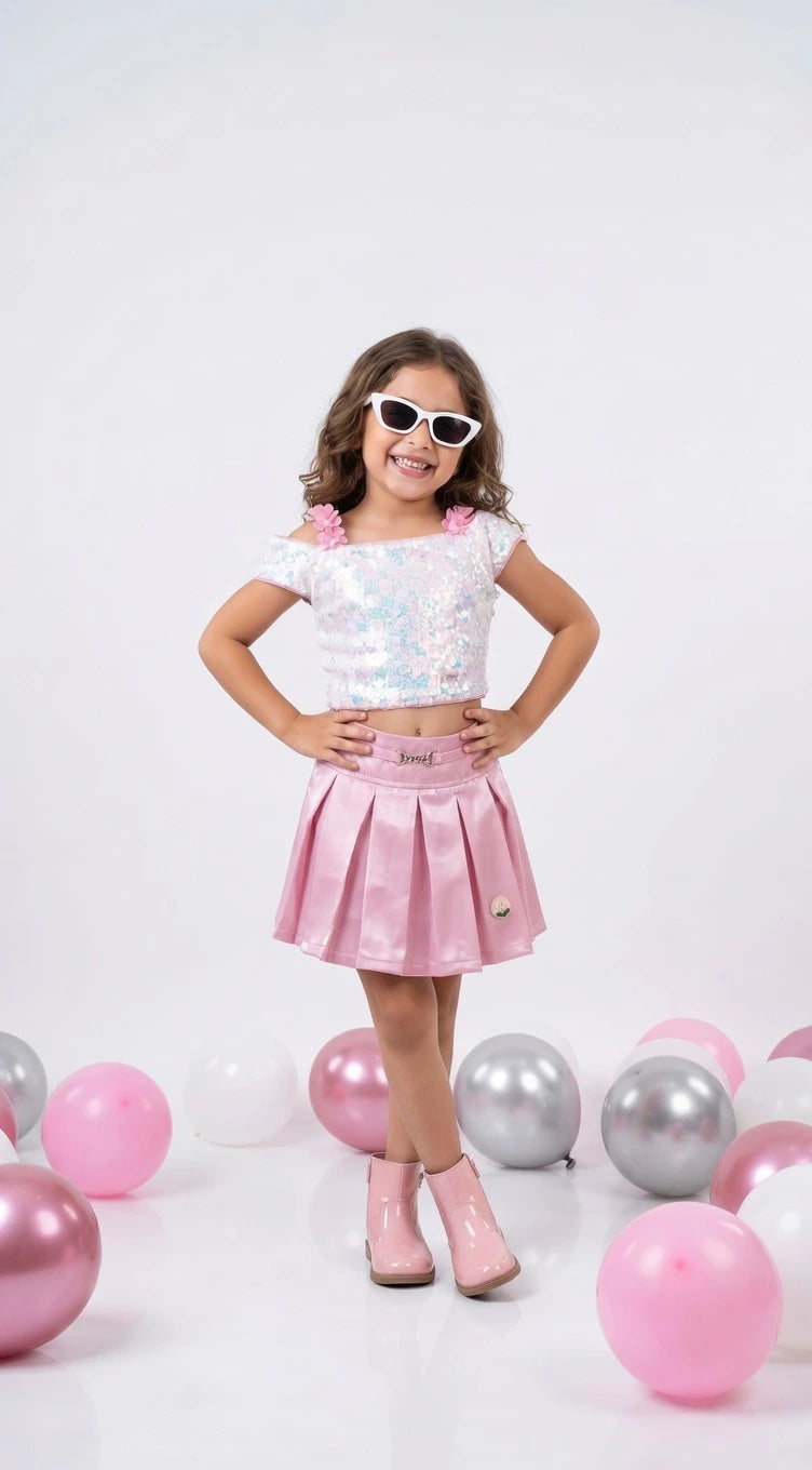 ETHNIA Sparkle Pink Party Set