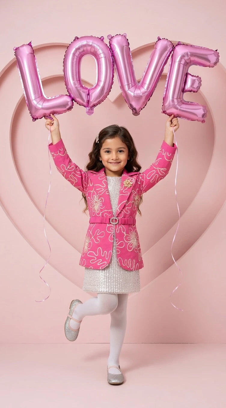 ETHNIA Pink Chic Blazer Set