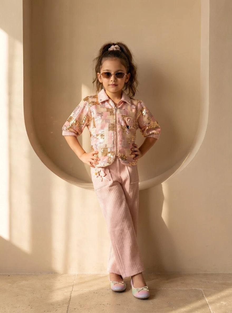 ETHNIA Blush Luxe Co-ord Set