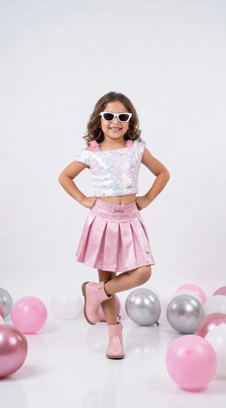 ETHNIA Sparkle Pink Party Set